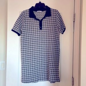 Zara Mini Dress Size M Navy and White